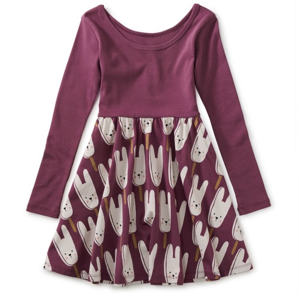 Tea Collection Bunny Pops Skirted Ballet Dress 🆕 - Picture 10 of 11